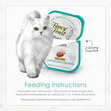 Purina Fancy Feast Gourmet Pate Wet Cat Food, Petites Ocean Whitefish & Tuna Entree - (Pack of 12) 2.8 oz. Tubs