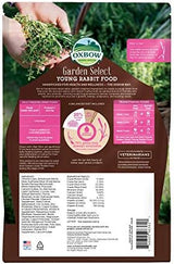Oxbow Animal Health Garden Select Young Rabbit Food, Garden-Inspired Recipe for Young Rabbits, No Soy or Wheat, Non-GMO, Made in The USA, 4 lb Bag