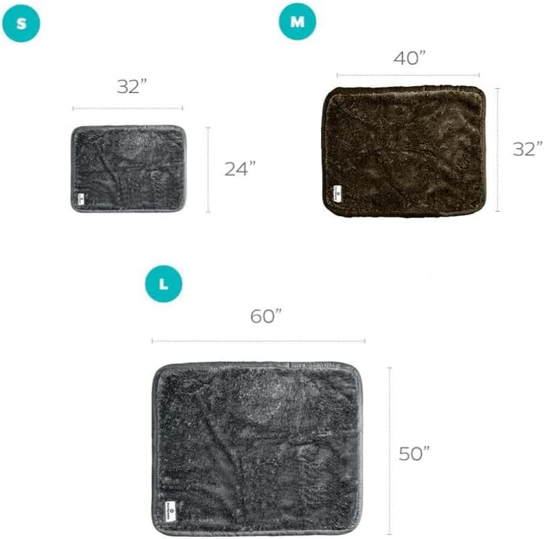 Pet Parents Pawtect Premium Waterproof Cat & Dog Blanket with WickQuick & Sherpup Technology, Puppy & Cat Blanket, Slate 32x40