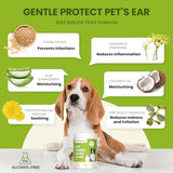 Thicker Dog Ear Cat Ear Cleaner Wipes, Dog Ear Finger Wipes for Dogs & Cats, Natural Relief Dog Ear Cleaning Wipes, Effectively Remove Ear Wax for Dog Kitten, Aloe Scent Deodorizing, 150 Count