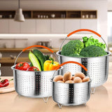 GREATLINK Food Steamer for Cooking, Vegetable Steamer Basket for Instant Pot Accessories 6 Qt, Stainless Steel Steamer Basket for Pot, Veggie, Fish, Seafood, Egg, Pasta, Dumpling Steamer with Handle (6 Qt - Steamer Basket)