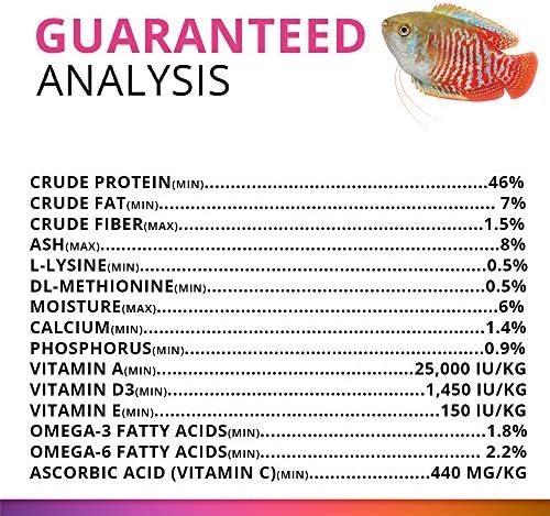 Fluval Bug Bites Color Enhancing Fish Food for Tropical Fish, Flakes for Small to Medium Sized Fish, 3.17 oz., A7348, Brown