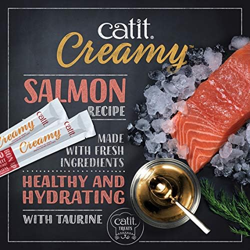 Catit Creamy Lickable Cat Treat, Healthy Cat Treat, Assortment, 15 Count