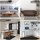 Office Chair Mat for Hardwood Floor&Tile,55"x35" Anti-Slip Desk Chair Mat,Low-Pile Mat,Multi-Purpose Hardwood Floor Protector for Office,Home (Black, 35 * 47IN)