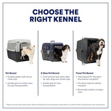 EveryYay by Petco 2-Door Pet Kennel Small 23" L X 15.4" W X 15.8" H Navy & Grey