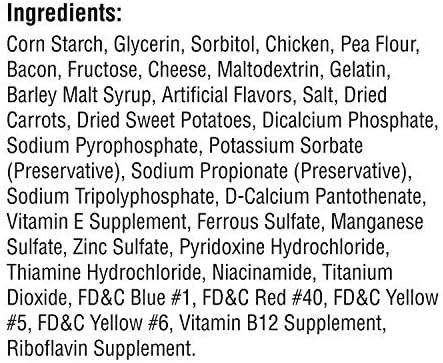 DreamBone Mini Chews, Made with Real Bacon and Cheese Flavor, Rawhide Free Dog Chews, 24 Count