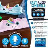 Toddler Headphones Wireless, Kids Bluetooth Earphones, Safe Volume - Wired School Headphones for Kids with 3.5 MM Jack and Travel Bag - Toddler Airplane Accessories for Boys & Girls - Fox
