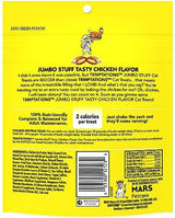 Temptations Jumbo Stuff Crunchy and Soft Cat Treats Tasty Chicken Flavor, 5.3 oz (Pack of 10)