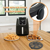 Air fryer Accessories for Ninja AF101 AF161 AF150 Air Fryer, 8.2'' Round Food Grade Air Fryer Grill Pan Grill Plate Crisper Plate Replacement Parts Tray Rack Compatible Ninja Foodie Pressure Cooker