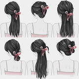 3 Pcs Bow Hair Clips Elegant Hair Claw Butterfly Hair Accessories for Girls Nonslip Butterfly Clips Hair Styling Accessories for Women