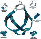 2 Hounds Design Freedom No Pull Dog Harness, Adjustable Harness, Easy Walking & Comfortable Control, Fits Small, Medium & Large Dogs, Solid Colors, Made in USA, 1" LG, Teal