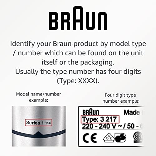 Braun - Replacement Wall Charger for Braun Shavers Series 1 3 5 7 9 - Part-No.: 81719643 - Type/Tipo 492-5214/492-5217 - 12V 400mA Wall Power Adapter (Type 492-5214, Black)