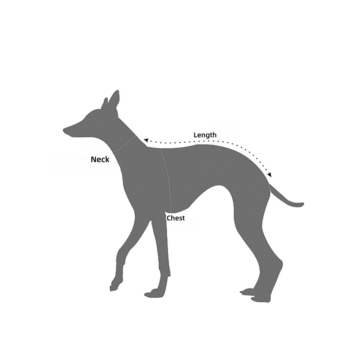 ESCCBOO Italian Greyhound Clothes, Warm Sweater for Whippets, Dog Onesie, Two-Legged Turtleneck Warm Sweater for Small Medium Dogs (Small, Grey)
