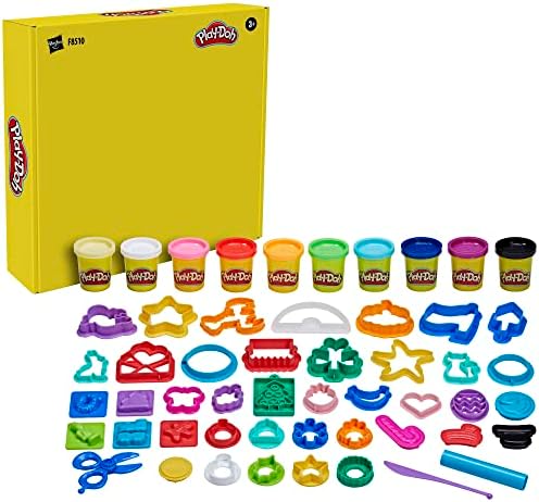 Play-Doh Holiday Set of Tools, 43 Accessories & 10 Colors, Kids Arts & Crafts, Preschool Toys for Girls & Boys, for Kids, Ages 3+ (Amazon Exclusive)