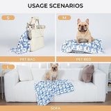 1 Pack 3 Blankets Super Soft Fluffy Premium Cute Elephant Pattern Pet Blanket Flannel Throw for Dog Puppy Cat Blue/Pink/Yellow Medium(30x20 inch)