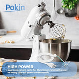 Mixer Cord Power 9701025 for KitchenAid Stand Mixer Replacement (White),3.9ft Cord-Power Fits Various KitchenAid Models