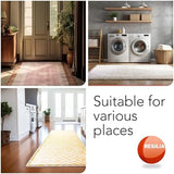 RESILIA Industrial Deep Pile Carpet Runner - Crosshatch Pattern Non Slip Carpet & Rug Protector Mat, Waterproof Clear Plastic Vinyl Floor Covering, 24 Inches Wide x 25 Feet Long