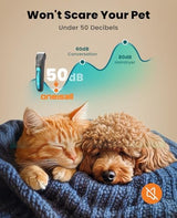 oneisall Silent Dog Clippers for Grooming, LED Light Dog Paw Trimmer Dog Nail Grinder, Rechargeable 2000mAh Dog Grooming Clippers Cordless Dog Hair Trimmer Electric Dog Trimmer for Small Dog Large Dog