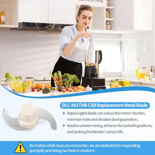 Food Processor Blade, Compatible with Cuisinart Food Processor DLC-8 Replacement Blade, DLC-861TXB-CSR Blade Replacement Parts for 11-Cup Food Processor, Fits Models DFP-11, DLC-2011, and More
