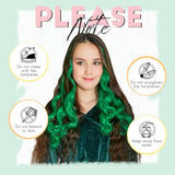 Dreamlover Hair Accessories for Girls, Colored Hair Extensions for Kids, 24 Pieces