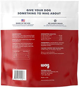 Amazon Brand – Wag Chewy Whole Muscle American Jerky Dog Treats – Chicken & Flaxseed (1 lb), Grain Free