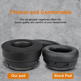 SOULWIT Cooling Gel Ear Pads Replacement for Corsair Virtuoso RGB Wireless XT SE Gaming Headset, Earpads Cushions with High-Density Noise Isolation Foam, Added Thickness - Black