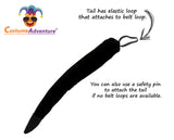 Black Dog Ears and Tail Headband Floppy Black Puppy Ears and Tail Costume Accessory Set for Adults - One Size