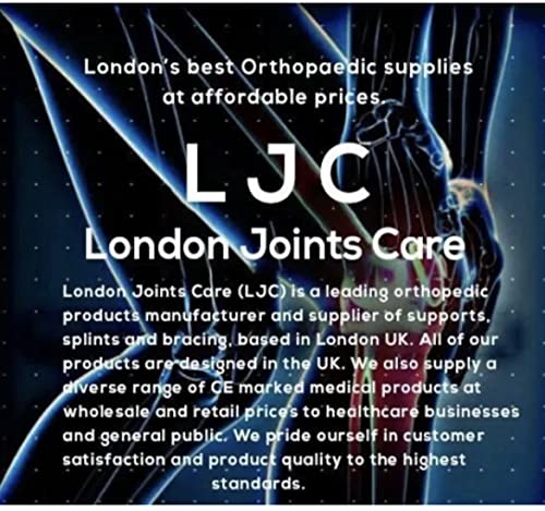 LJC Umbilical Hernia Support Belt Abdominal Navel Truss One Removeable Cushion Pad UK (XL 39-43 inches), Black