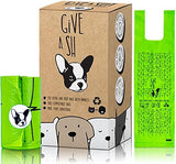 100% Certified Home Compostable Dog Poop Bags with Handles - 10% to Charity - ASTM D6400 & EN 13432 Compliant - 120 x Plant Based X Large Compostable Poop Bags (10 Rolls)