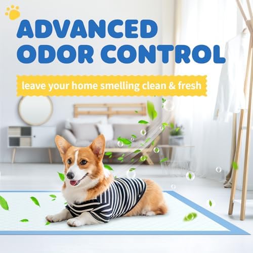 100-Pack X-Large Puppy Pads - 34'' x 28'' Pee Pads for Dogs Potty Training with Leak-Proof Quick-Dry Design, 6-Layer Wee Wee Pads for Dogs