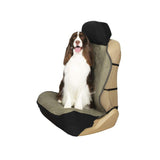 PetSafe Happy Ride Quilted Bucket Seat Cover - Long-Lasting Waterproof Padded Seat Protection with Secure Seatbelt Access - Keeps Leather Seats Clean & Protects from Scratches - Green