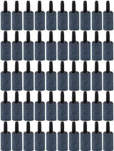 Pawfly Aquarium 1 Inch Air Stone Cylinder Grey Bubble Diffuser Oxygen Aerator Stone for Nano Air Pumps Small Buckets and Fish Tanks, 50 Pack