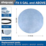 Shop-Vac 90107 Paper Disc Filter and 90585 Foam Sleeve Filter, for Most Shop-Vac Wet/Dry Vacuum Cleaners 5 Gallon and Above, Replacement Parts #9010700, 9013700,9058500, 6 Pack