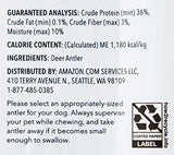 Amazon Brand - Wag Dog Deer Antler Chew, Naturally Shed, Whole, Large 8-9.5 inches (Best for Dogs 30-45 lbs), 3.20 Ounce (Pack of 1)