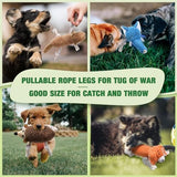 LEGEND SANDY Plush Small Dog Toys for Small Breeds, Tough Puppy Toys to Keep Them Busy, Tough Stuffed Animals Puppy Chew Toys, Squeaky Dog Toys (5 Pack Puppy Toys)