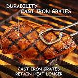Uniflasy Cast Iron Cooking Grates for Cuisinart GAS2456AS,GAS1456ASO,GAS1456BSO,Kirkland PC2600L,PCA-2600L,PCA-2600N,PC-26001,PC-2600 Model,Grill Grid Replacement Parts 17.8''x24.7'',3 Pack
