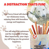 Amazing Dog Treats - 6 Inch Medium Size Bully Sticks (40 Count) - Bulk Bully Sticks for Dogs - No Hide Bully Stick Dog Bones