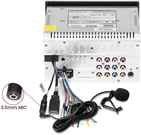 weishan 3.5mm Car Microphone 16ft External Assembly Mic Replacement for Boss JVC Sony Pioneer Vehicle Head Unit Enabled Stereo Radio CD GPS DVD with 2.5mm Adapter