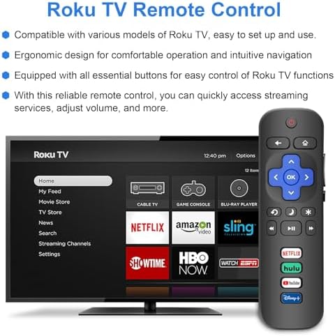 Remote for Roku TV & Cover for Hisense Roku Remote, 2-Pack Remotes Replacement Cover Compatible with Hisense Roku TV Remote, Replacement for Hisense Roku TV Remote (Pink)