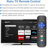 Remote for Roku TV & Cover for Hisense Roku Remote, 2-Pack Remotes Replacement Cover Compatible with Hisense Roku TV Remote, Replacement for Hisense Roku TV Remote (Pink)