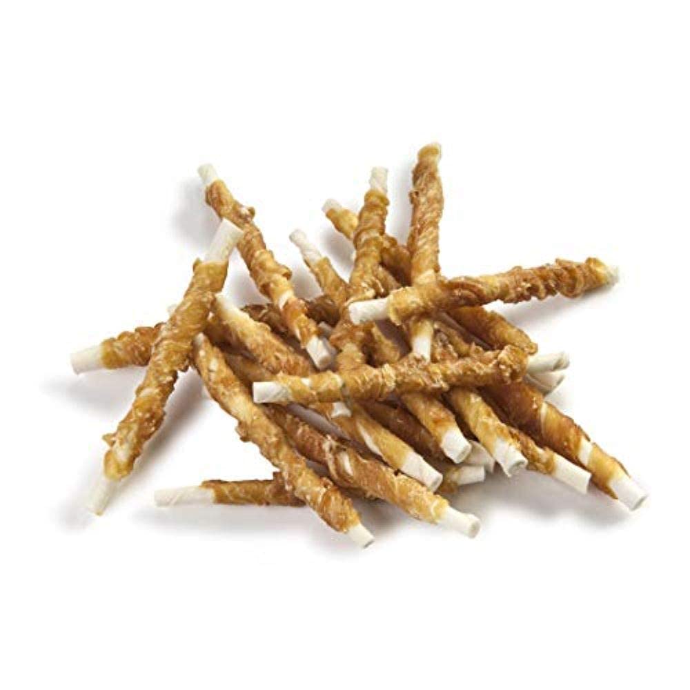 Pet 'n Shape Chik 'n Hide Twists – Chicken Wrapped Rawhide Natural Dog Treats, Small, 16 oz