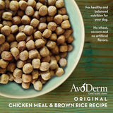 AvoDerm Natural Dry Dog Food, For Skin & Coat, Chicken & Rice Formula, 30 pounds