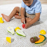 Melissa & Doug Cutting Fruit Set - Wooden Play Food Kitchen Accessory, Multi - Pretend Play Accessories, Wooden Cutting Fruit Toys For Toddlers And Kids Ages 3+