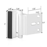 Door Reinforcement Lock Withstands 800lbs of Force - White Extra Proof Door Lock for Kids Safety Drilling Required, Prevents Unauthorized Entry, Add a Door Security Lock for Home Safety & Privacy