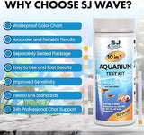 11 in 1 Aquarium Test Strips - Fish Tank Water Testing Kit with Ammonia Test Strips for Fish Tank (150 Strips) & eBook | Includes 50 Ammonia Strips, Thermometer, & Test Kit for Ponds & All Fish Tanks
