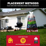 Catchmaster Pro Series Fly Bag 4-Pack, Hanging Fly Trap Outdoor Home, Bug Catcher and Flying Insect Trap with Natural Attractant, Pet Safe Pest Control, XL Bag for Backyard, Pool, Patio & Camping