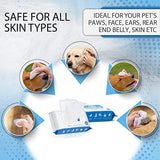 Dog Wipes for Dogs Cats, 600 Count All Purpose Cleaning Pet Wipes, Dog Ear Wipes, Quick Easy Grooming for Bums, Body, Paws, Eyes, for A Easy & Speedy Freshen-Up, 6 Travel Pack of 600 Wipes