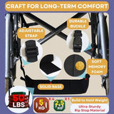 Wheelchair Foot Rest Hammock, Wheel Chair Leg Rest w/Rigid Base, Foot Sling for Footrest Replacement Adjustable Height, Anti Clash Leg Support Hammock for Rollator, Wheelchair Accessories