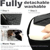 Youvee Dog Booster Car Seat,Interior Height 6 Inches Elevated Pet Car Seat for Small Dog up to 30 lbs,Dog booster for car Front/Back Seat,Safety,Comfortable,Fully Detachable and Washable(View Ⅰ-Black)