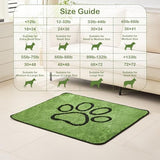 Qeils Washable Pee Pads for Dogs, 2 Pack Super Absorbent Reusable Puppy Pads with Green Long Wool for Potty Training, Floor, Couch, Bed, and Crate,36"x 41"